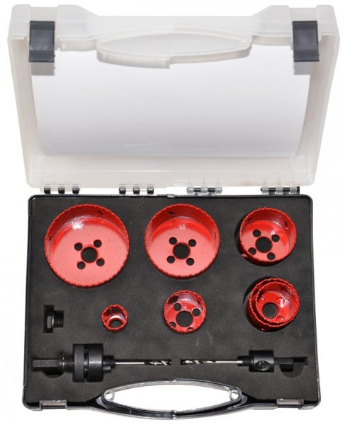 Sada korunkových vrtakov Genborx K-8