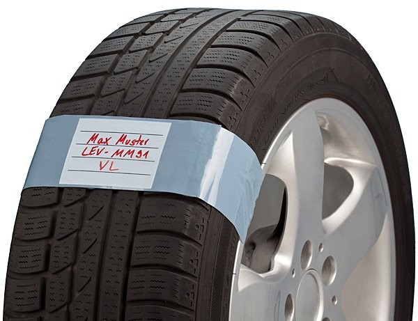 Sada polyetylénových pásikov so štítkom na kolesá SR 0850320 (1)