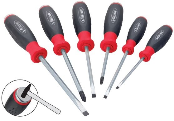 Sada skrutkovačov s úderovú hlavicou VIGOR V3562 (1)