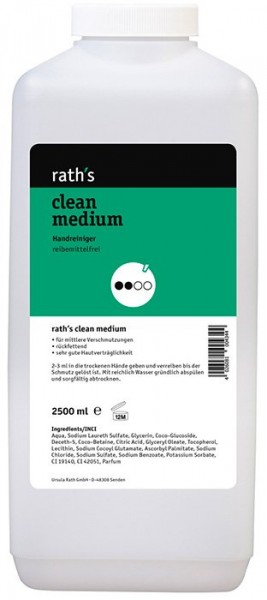 Prípravok na čistenie rúk Rath's clean medium 2,5 l (1)