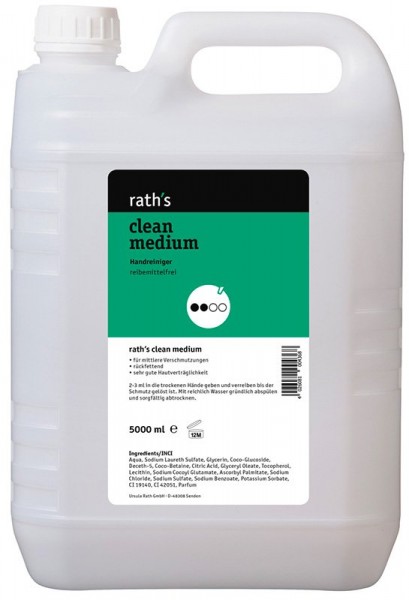 Prípravok na čistenie rúk Rath's clean medium 5 l (1)