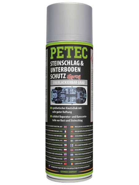 PETEC 73350 Syntetický kaučuk pre ochranu spodkov karosérií - šedý (2)