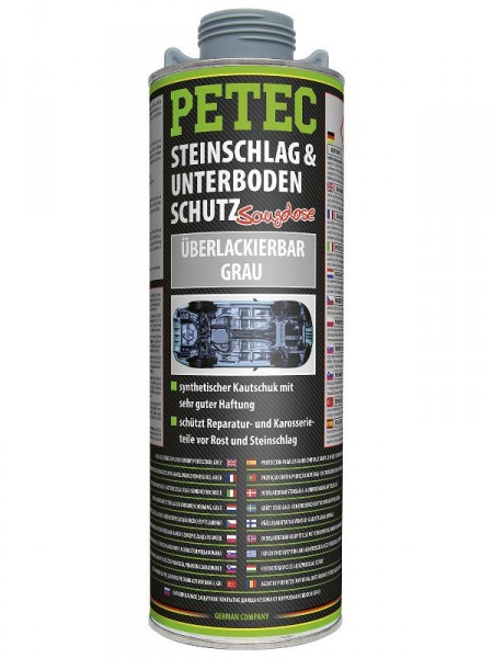 PETEC 73310 Syntetický kaučuk pre ochranu spodkov karosérií, šedý (2)