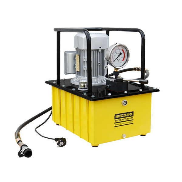 Elektrická hydraulická pumpa s tlakomerom HHB-630C-2HP-20L (2)