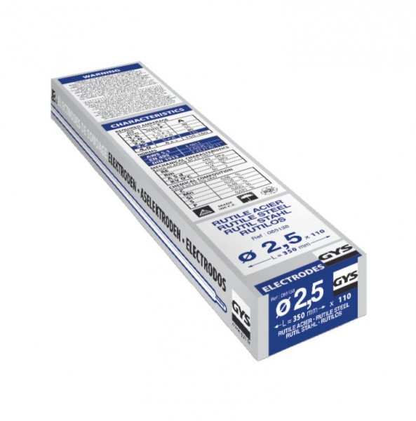 Obaľované zváracie elektródy rutilové TYPE GY38 - 2,5 mm