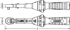 Momentový kľúč 3/8" HAZET 5110-3CT (1)