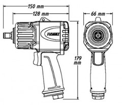 Pneumatický rázový uťahovák HAZET 9012TT (3)