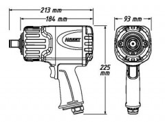 Pneumatický rázový uťahovák HAZET 9013TT (4)