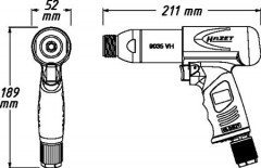 Pneumatický vibračný sekáč HAZET 9035V / 5 (3)