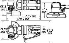 Pneumatická uhlová mini brúska HAZET 9033M-7 (3)