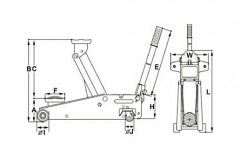 Pojazdný dielenský zdvihák nízkoprofilový OMEGA LIFT 2602801 (2)