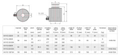 Hydraulický valec s dutým piestom HHYG-30100K (4)