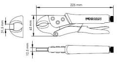 Univerzálne škripcové / upínacie kliešte FIXMAN A1404 (4)