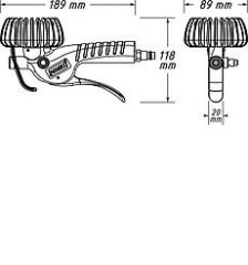 Pneuhustič s klasickým tlakomerom HAZET 9041-1 (4)